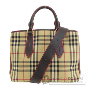 Burberry Nova Check Canvas Handbag